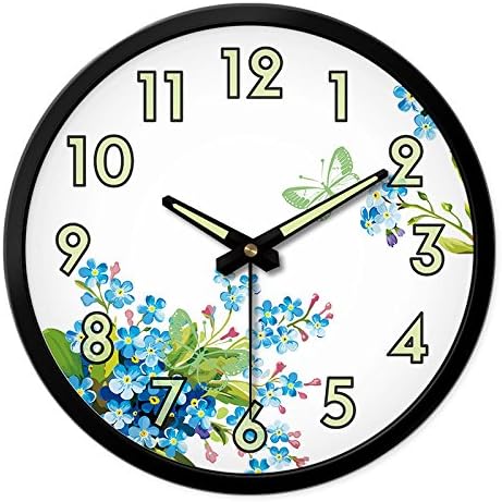 GAO Wall Clock Stylish Living Room Wall Clock Creative Glow-In-The-Modern Minimalist Mute Bedroom Quartz Clock-Table 14 Inch In The Butterfly Lovers