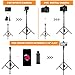 55” Phone Tripod Stand & Selfie Stick Tripod, All-in-One Extendable Camera & Cell Phone Tripod with Wireless Remote and Phone Holder, Compatible with iPhone Andriod Phones Black