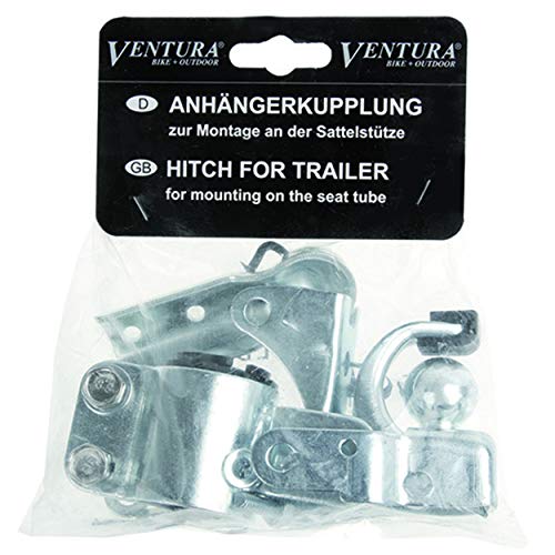 Ventura Zinc Coated Bicycle Trailer Hitch for seat tube or seatpost clamp - Thumbnail 2