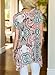 MIROL Womens Summer Short Sleeve Floral Print Irregular Hem Asymmetrical Loose Fit Tunic Tops, Pink, X-Large