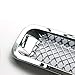 Bolaxin Chrome Silver Front Mesh Grille Grill Mesh Grille Insert Kit Compatible for Jeep Patriot 2011-2017 - 7 PCS