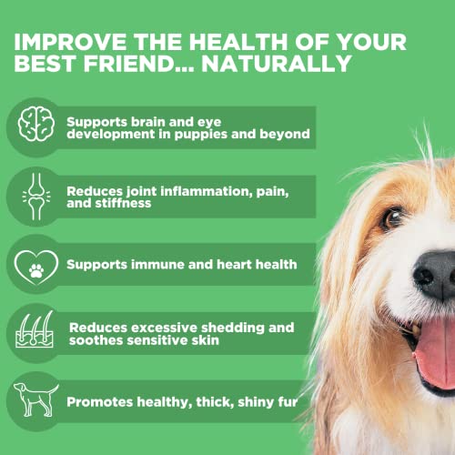 Wild Caught Fish Oil for Dogs 16oz Omega 369, GMO Free Reduces