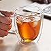 SKÖN Double Walled Borosilicate Crystal Clear Glass Mug (12oz; Set of 4) - Holiday Offer