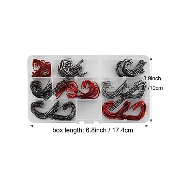 Shaddock-Fishing–160pcsbox-7381-Offset-Sport-Circle-Hooks-Black-High-Carbon-Steel-Octopus-Fishing-Hooks-Size1-50