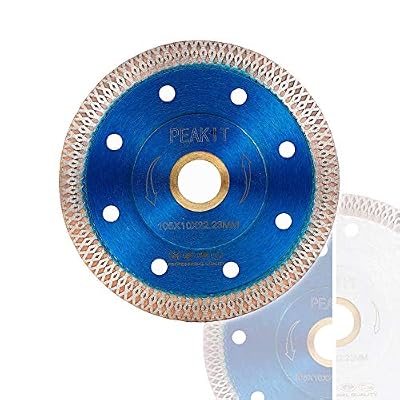 Peakit Fast Tile Blade Porcelain Tile Cutter Ceramic Cutting Disc Diamond Wheel for Grinder or Dry Wet Tile Saw