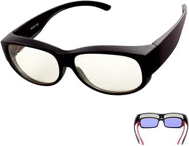 blue light blocking glasses to wear over prescription glasses