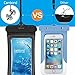 Waterproof Phone Case 4326539236, 3 Pack Cambond Floating Waterproof Phone Pouch, Transparent TPU Water Proof Cell Phone Pouch Dry Bag with Lanyard for iPhone X 8 7 6s Plus Galaxy S9 S8 S7, Black Blue White