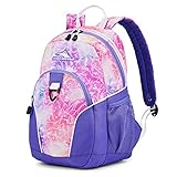 High Sierra Mini Loop Backpack for Preschool Kindergarten Elementary School Bag for Girls Boys, Unicorn Clouds/Lavender/White