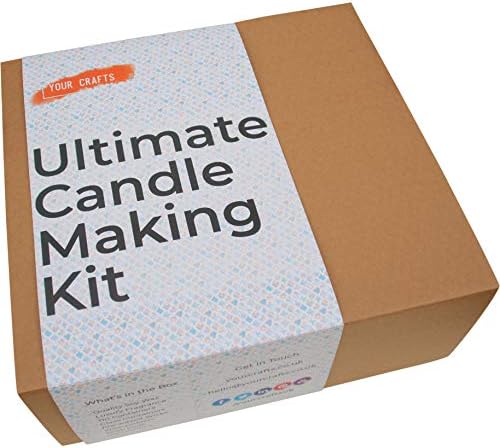 Your Crafts 14 Mixed Container Refill Candle Making Kit - Makes 14 Jar | Tin Container Eco SOYA Candles Easy to Use | Instruction Booklet (Frankincense/Myrrh)