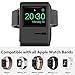 iClassic Apple Watch Stand 1984 Mac Apple iWatch Charger Stand Charging Dock Holder Charging Station with Nightstand Mode for Apple i Watch Charger 42mm/38mm with Cable Management - Classic Black