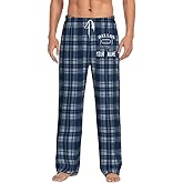Personalized Custom Pajama Pants Sport Fan Style Home Pants Comfortable Soft for Men Plaid with Name Pajamas