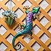 Teresa's Collections 24 Inch Gecko Metal Wall Art Outdoor Lizard Decor For Backyard Porch Home Patio Lawn Fence Decorations