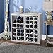 Stackable Modular Wine Rack - 12 Bottle Set (9 modules, 3 top Plates) Silver. Store up to 12 Bottles. Great for organizing and Creating Storage Space. by Stakrax