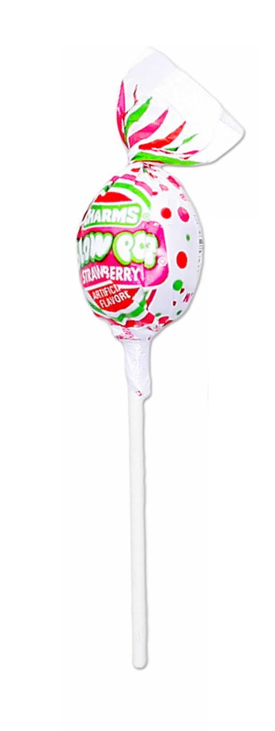 Charm Blow Pops, Strawberry Pops, Pack of 30 Grocery