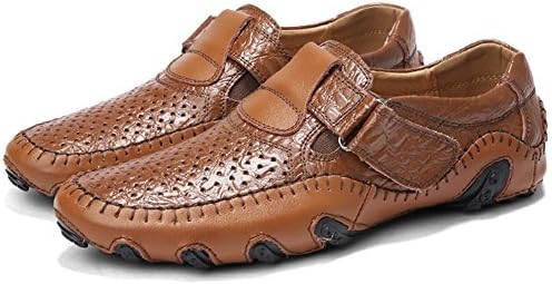 ZHShiny Men Loafer Driving Shoes Casual Leather Slip-On Boat Moccasins Shoe Fashion Flats Walking Slipper Classic Sneaker