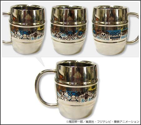 Amazon One Piece 樽型ステンレスマグカップ ブルー Blue アニメ 萌えグッズ 通販
