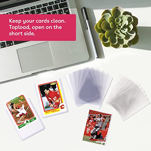 Top Loaders for Cards (25 Set) Trading Card Sleeves Hard Plastic (50