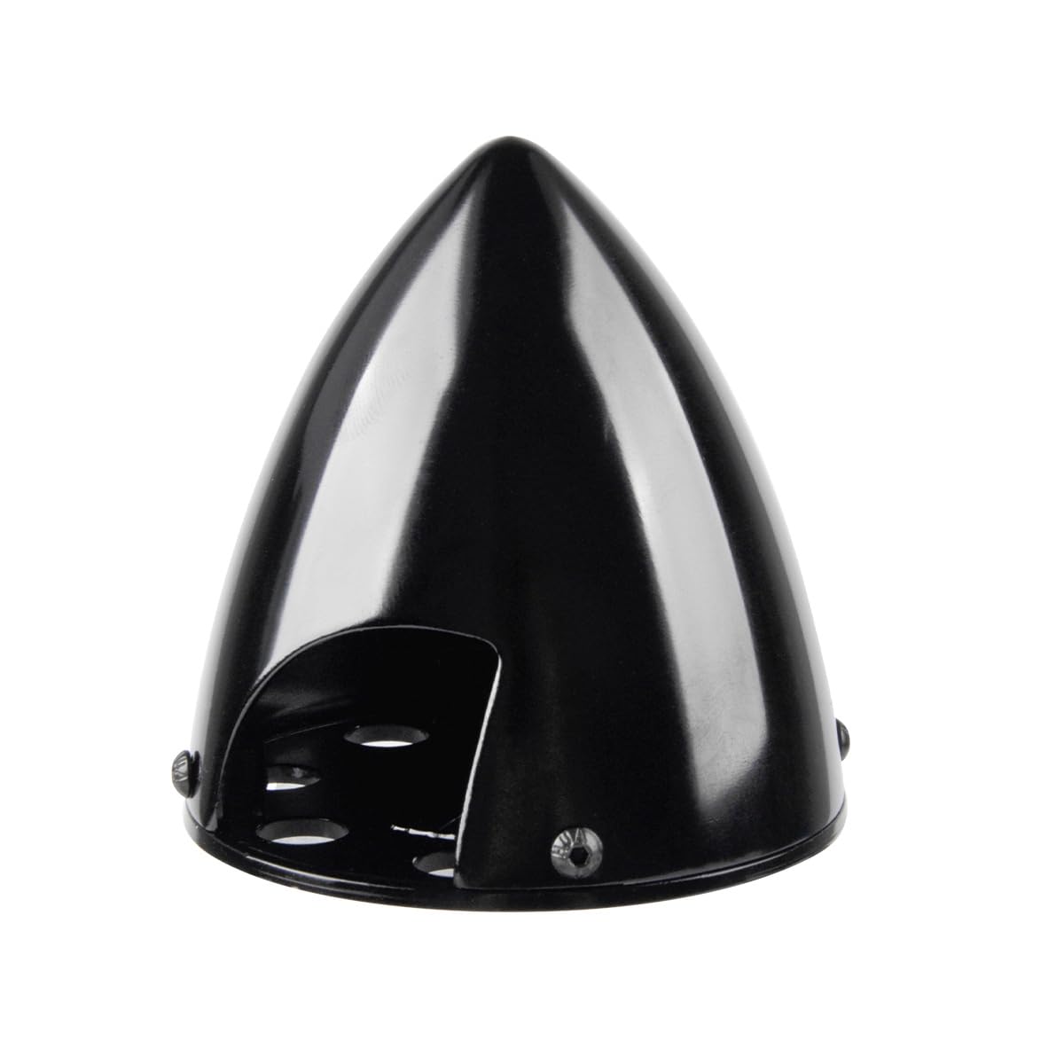 RC Spinner 2.5in Aluminum Spinner 2 Blades Special Drilled for RC Plane V2 Version (Black)