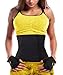 GainKee Waist Trimmer Sweat AB Belt Neoprence Waist Trainer for Fast Tummy Weight Loss Women Adjustable Sauna Suit (Black, X-Small)