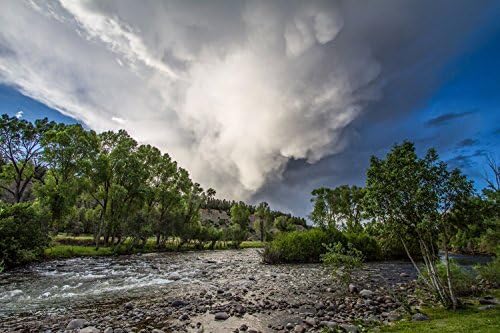 San Juan River Photography Print - Picture of Summer Thunderstorm in Pagosa Springs Colorado Rocky Mountain Decor Artwork for Home Decoration 5x7 to 30x45