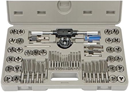 Brand New 60 Piece Alloy Steel SAE &amp; Metric Tap and Die Set Case Incl! Lifetime Warranty