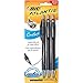 BIC Atlantis Comfort Retractable Ballpoint Pen, Medium Point (1.0mm), Black, Comfortable Grip For Added Control, 3-Count