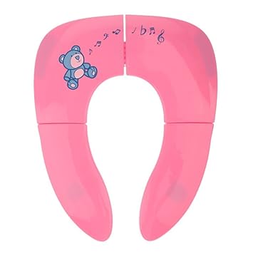 Bardland Zbq 01 Toilettensitz Aufsatz Furs Topfchentraining Faltbar Fur Unterwegs Fur Babys Und Kleinkinder Mit Tragetasche Rosa Amazon De Baby