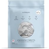 VITRUVI Cleaning Tablets for Diffusers &amp; Humidifiers | Removes Stains &amp; Residue, Prevents Buildup, Enhances Performance | Easy to Use | Made in USA - Pack of 18