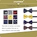 AVANTMEN Pre-tied Adjustable Men's Bow Ties Solid Mixed Color Satin Assorted Boys Bowties in Bulk 9PCS-B