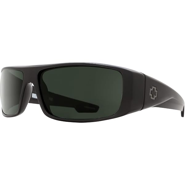 SPY Happy Lens Sunglasses - Clear Smoke Frame, Grey Green Lens, Polarized, UV Protection - View #3
