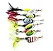 Fishing Lure Spinnerbait Hard Metal Spinner baits kit (A Group of Six Bait) Fishing Lure Tackle for Bass,Trout,Walleye,Salmon (sp008) (SP008)