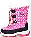 DREAM PAIRS Girls Snow Boots Warm Cozy Anti-Slip Lightweight Mid Calf Faux Fur Lining Winter Shoes for Little/Big Kids,Size 10 Toddler,Pink,Nordic