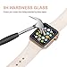 Apple Watch 42mm Screen Protector, Amoner iWatch Tempered Glass Screen Film [Full Coverage][2.5D Curved Edge] for 42mm iWatch Series 3/2/1 (Black)