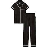 Tommy John Women's Short Sleeve Sleep Top and Pant Set