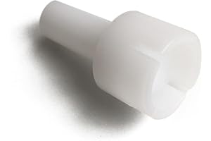 CUEFITS 14mm Tip Centering POM Holder Tool - Pool Cue Building Tool Lathe Accessory, white