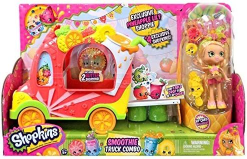 Shopkins_TM Smoothie Truck Combo Playset, Exclusive Pineapple Lily Shoppie, +4 Exclusive shopkins