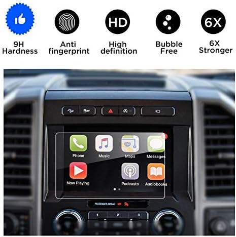 2015-2018 Ford F-150 250V 350 450 sync2 sync3 Screen Protector,Tempered Glass Screen Protector for Ford,Wonderfulhz,Anti Fingerprint,High Definition,Ford 8” Car Center Touch Screen Protector