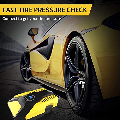 image for choolo Air Compressor Tire Inflator, DC 12V Portable Air Compressor fo