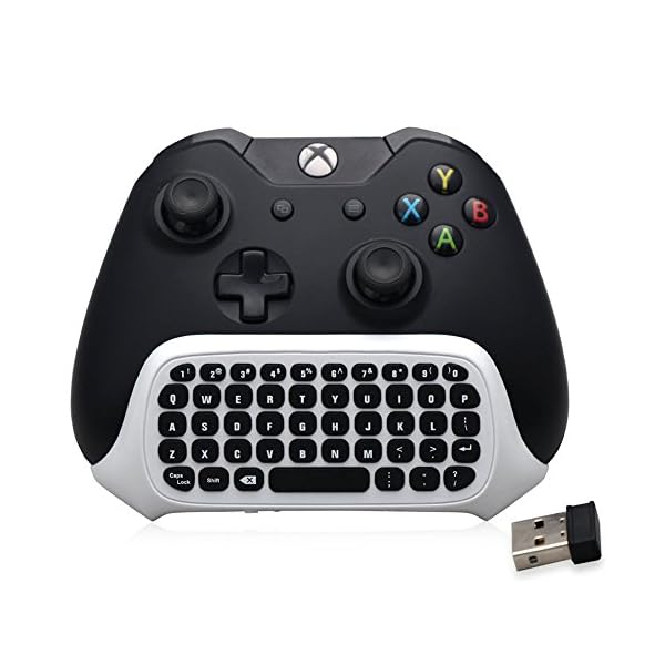 BestFire Xbox One / One S Mini Keyboard 47 Keys Wireless 2.4G Practical Mini Handheld Keyboard Gaming Message Gamepad…