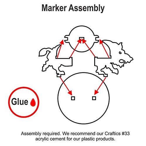 Boar, Character Mount Marker, Brown , 25x50mm Base (1)