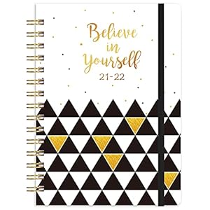 Kalender 2021-2022 A5 Agenda, weekplanner, kalenderoverzicht 2021 en 2022, maandelijkse tabbladen en uitbreidbaar…