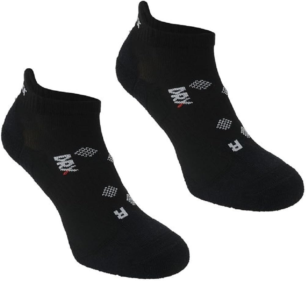Karrimor 2 Pack Womens Running Trainer Ankle Socks Ladies Black Size 4