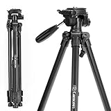 Camera Tripod - Camopro 62 Inches Lightweight Aluminum Alloy Portable Travel Tripod with Carry Bag for SLR DSLR Camcorder Camera Video - Tripod