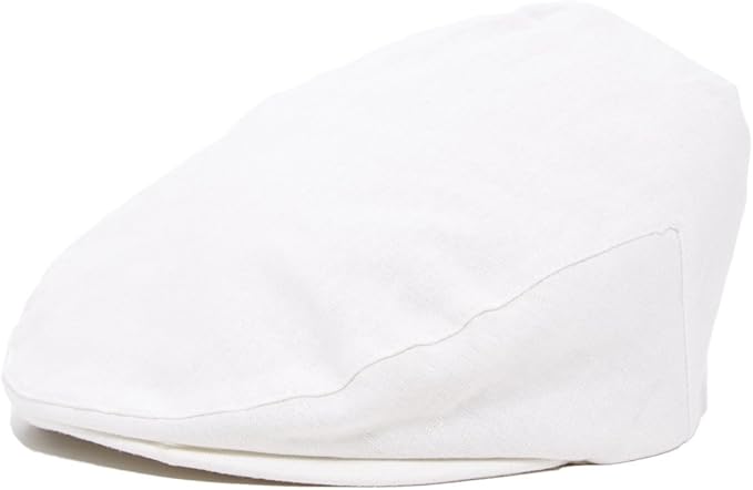 white flat cap