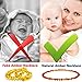 Raw Baltic Baby Amber Teething Necklace - (Cognac) Anti-Flammatory, Drooling & Free Teething Toy Pain Reduce - Reduces Tension and Fear, Teething Necklace for 3 to 36 Months Babies,Boys and Girls