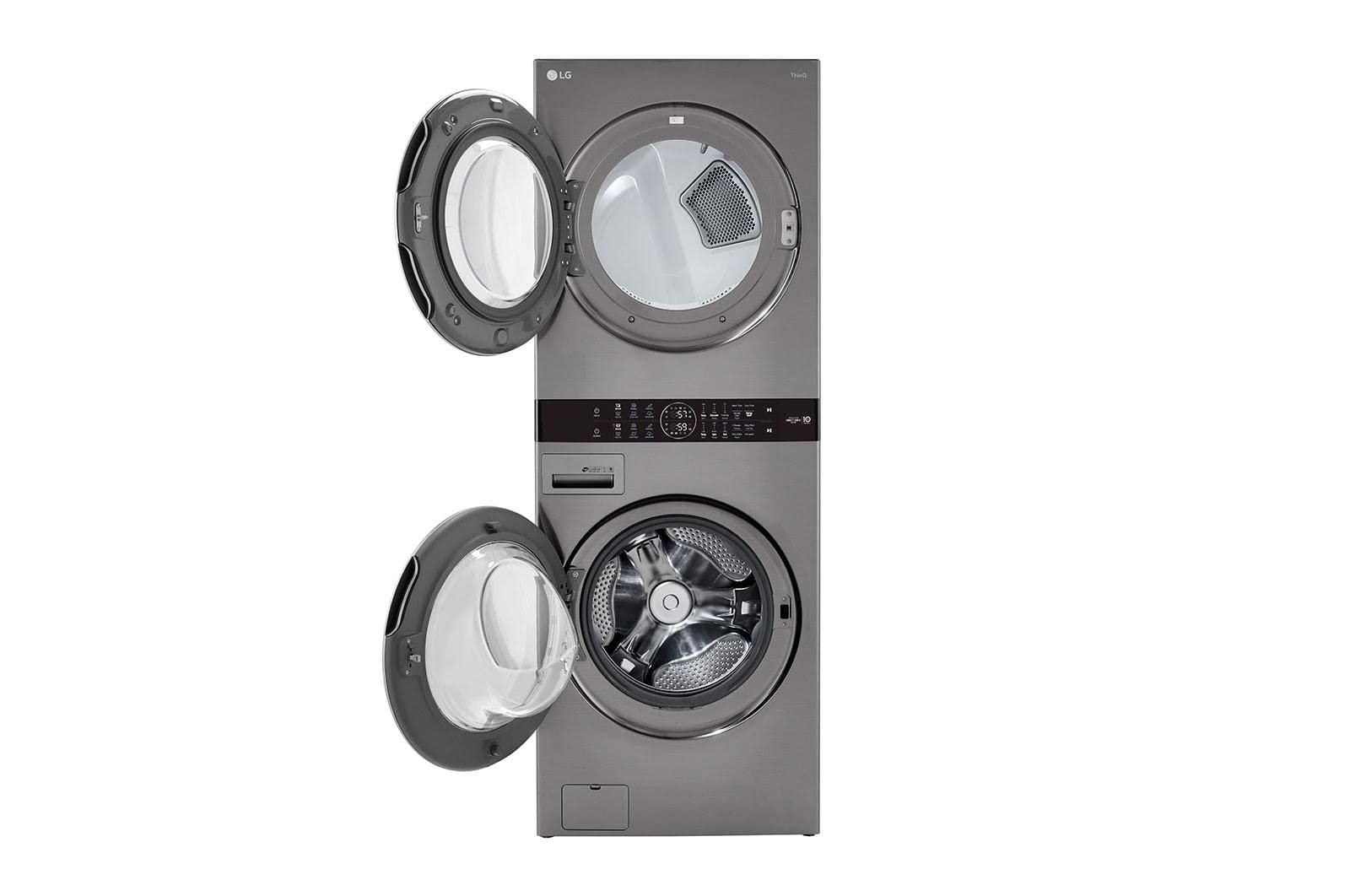 Single Unit Front Load LG WashTower? with Center Control? 4.5 cu. ft. Washer and 7.4 cu. ft. Electric Dryer