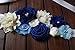 nania maternity pregnancy sash for Mon to be baby shower sash flower sash (Royal blue)