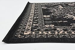 Unique Loom Taftan Collection Border Geometric