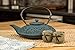 Cast Iron Teapot - Tranquility Waves, Blue - 27oz/0.8L (not for stove top use) - Old Dutch International (006BL)