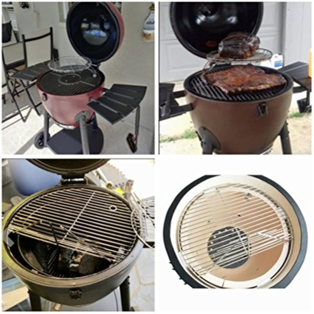 ZHOUWHJJ BBQ Stainless Steel 19.5 Inches Round Cooking ...
